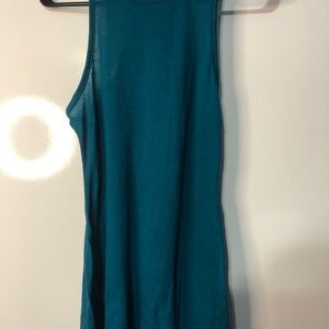 Gymshark Women’s Medium Teal/Blue Open Back Tank Top Athletic Workout Gym